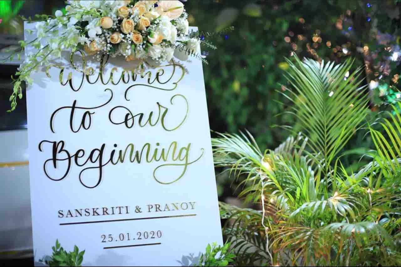Come creare un cartello di benvenuto perfetto per il matrimonio