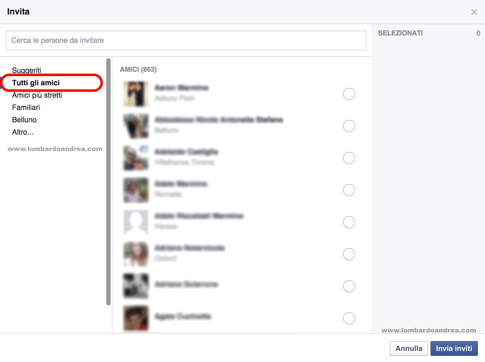 Come selezionare tutti gli amici di Facebook per un evento: la guida completa