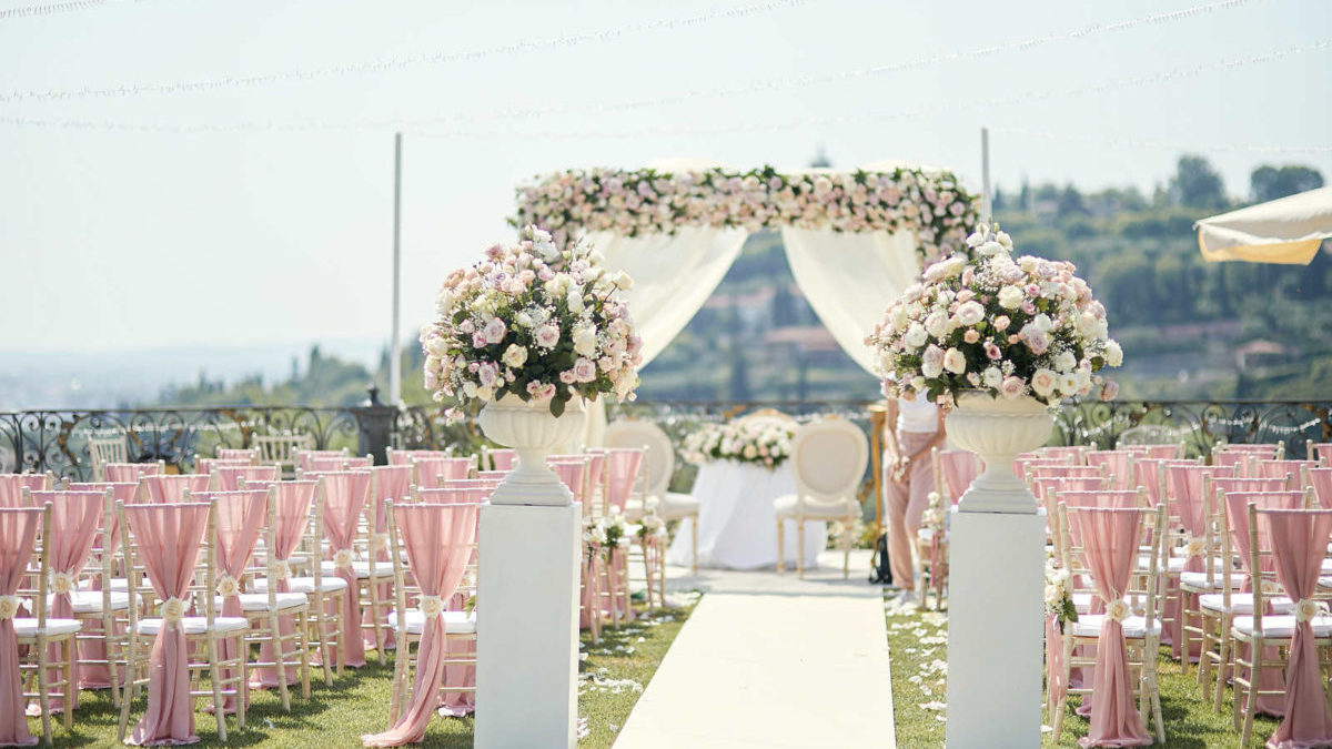 Il matrimonio in rosa cipria e verde: un connubio perfetto di romanticismo e natura