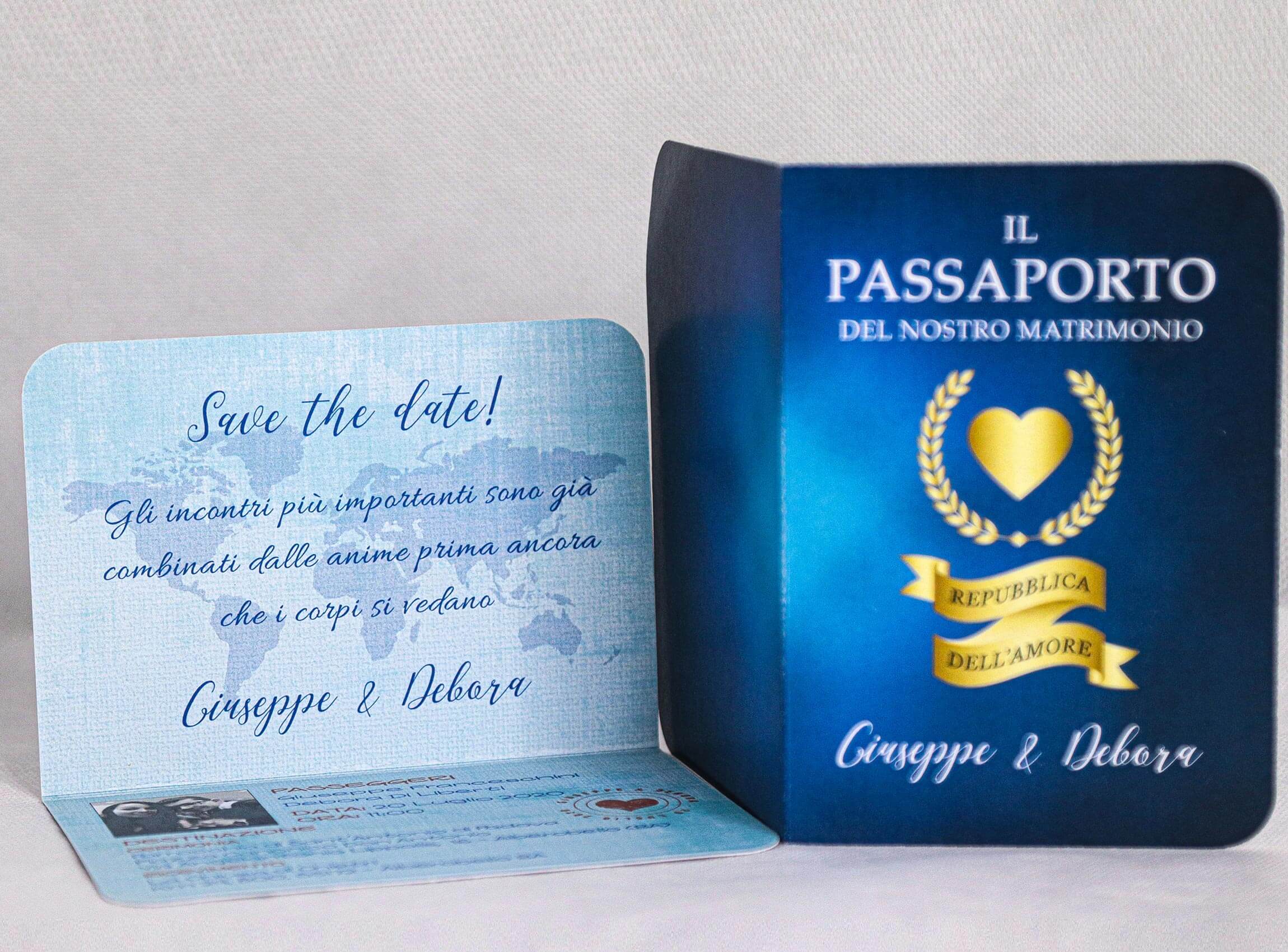 Partecipazioni matrimonio: un viaggio di amore oltre i confini con passaporto